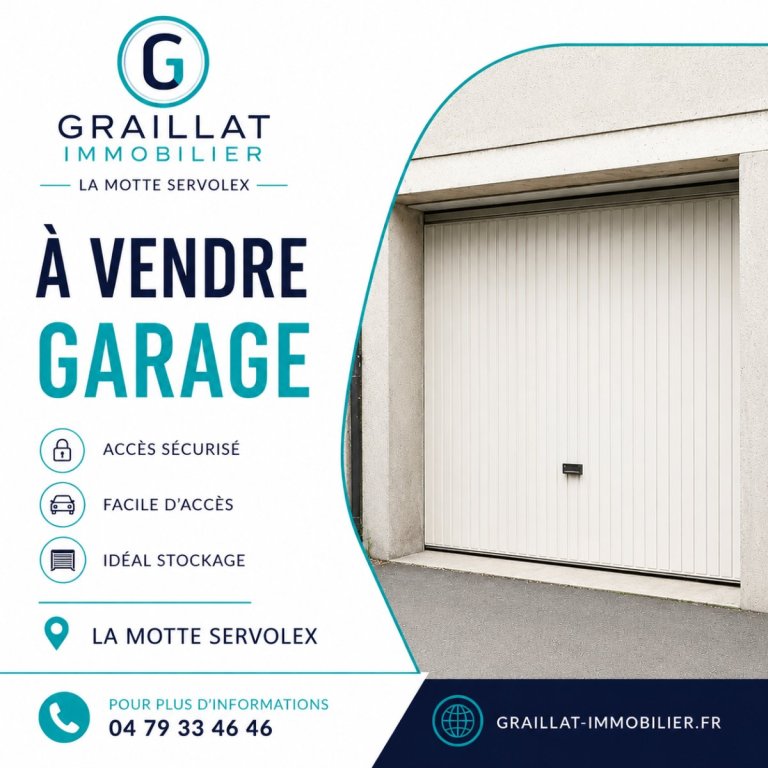 GARAGE A VENDRE - LA MOTTE SERVOLEX - 14 m2 - 30 000 &euro;